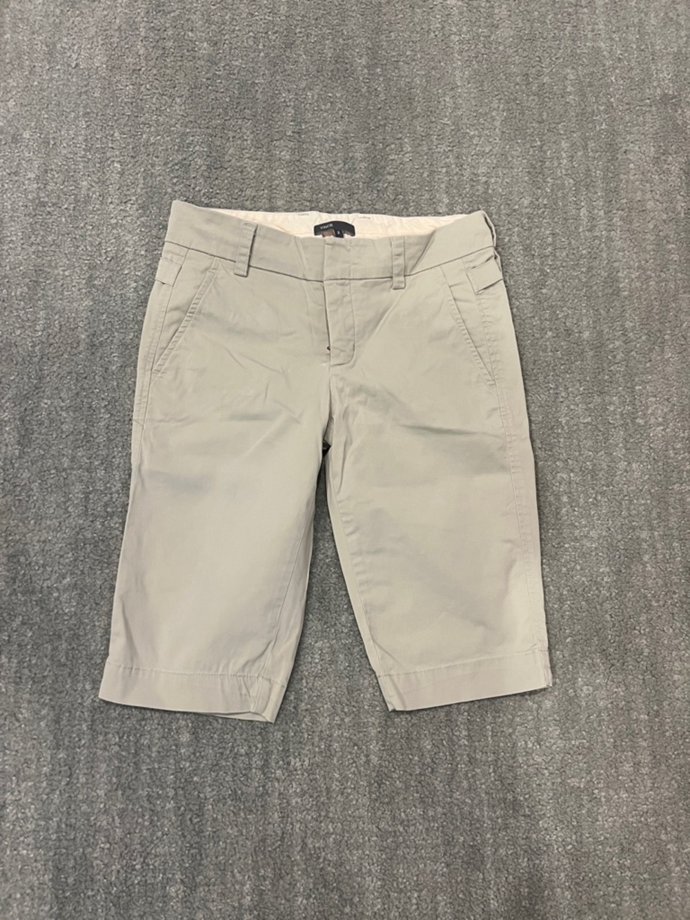 Vince Light Beige Chino Bermuda Shorts - Picture 1 of 2